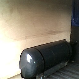 90 litre tank fitted behind Transit seats